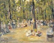 Max Liebermann Kinderspielplatz im Berliner Tiergarten oil